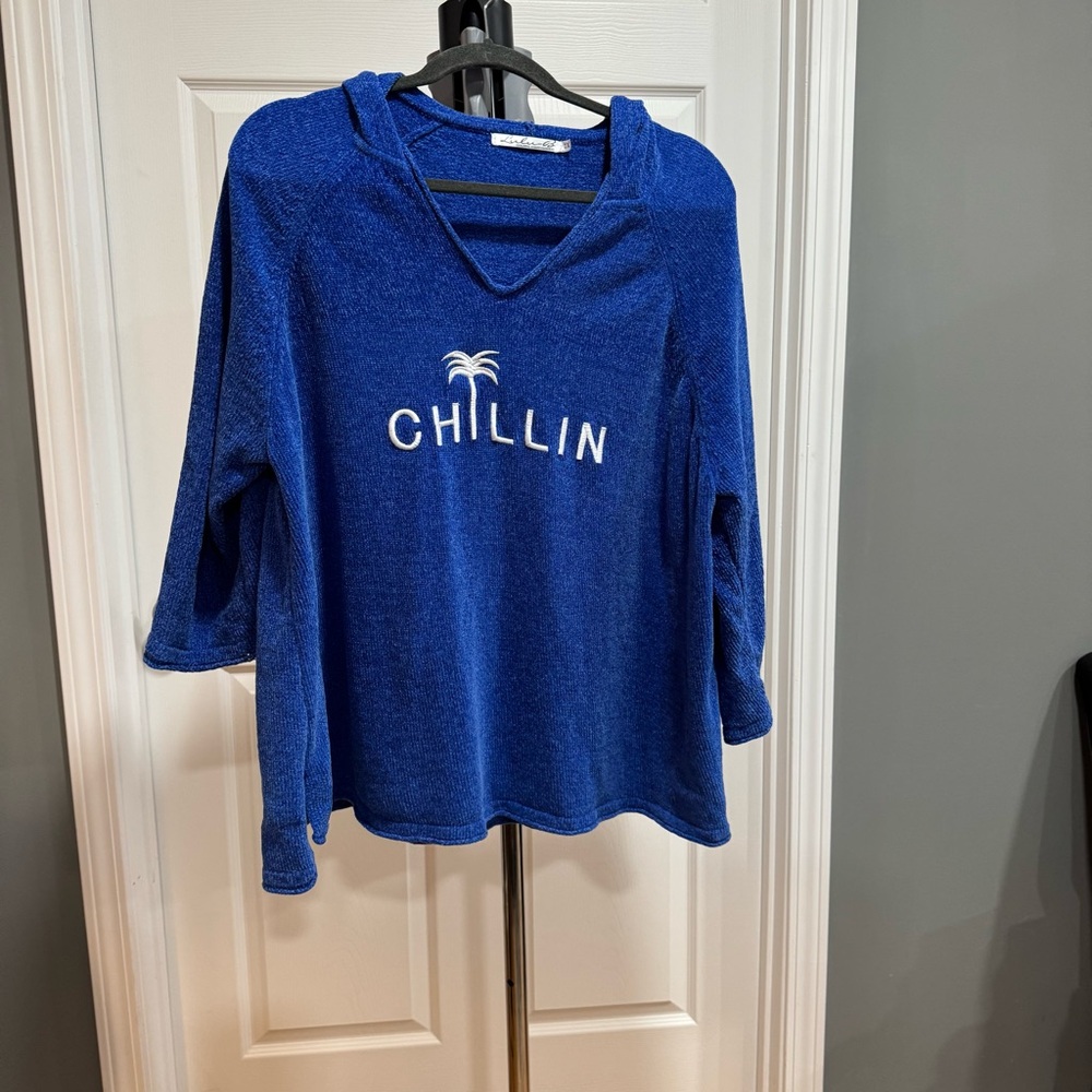 Lulu-B Cozy Blue Knit Top